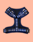 Puppy Harness - blue gingham pattern -Classy Pooch.