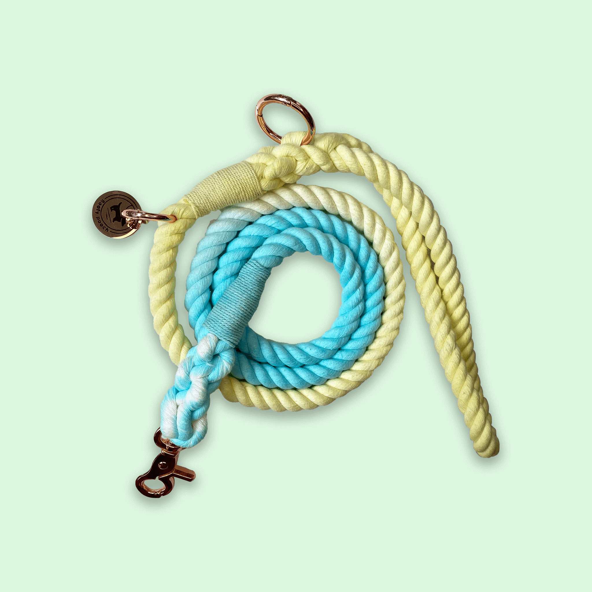 Cute Rope Leash Yellow/Blue pattern Canada