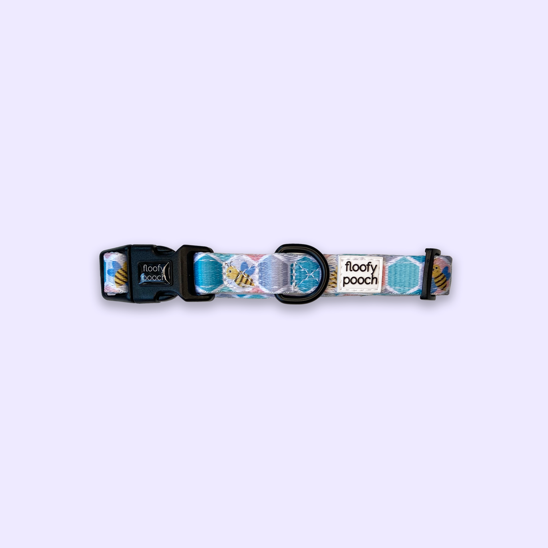Floofy Pooch Adjustable Dog Collar Bee Amazing Large