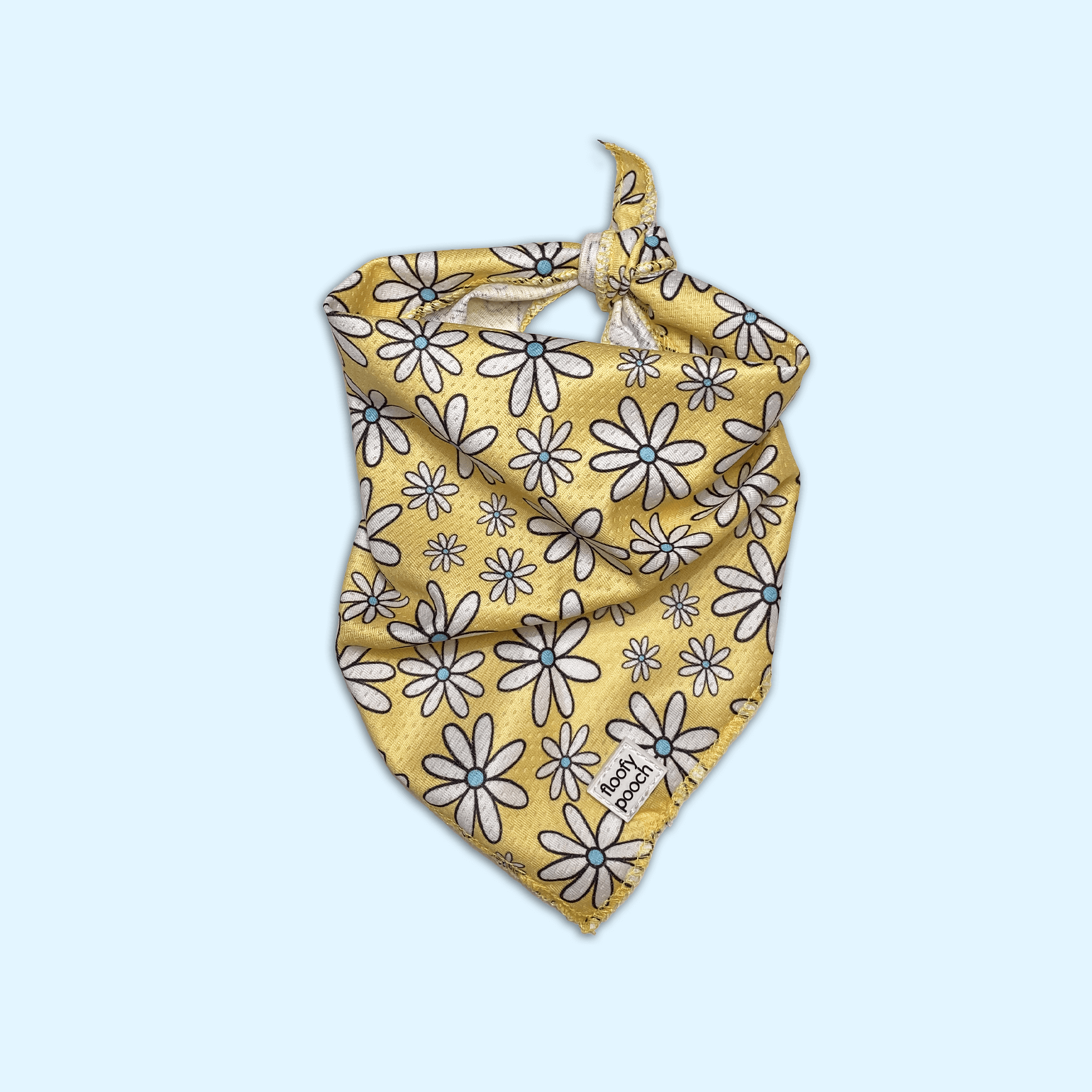 dog bandanas canada yellow daisies floofy pooch