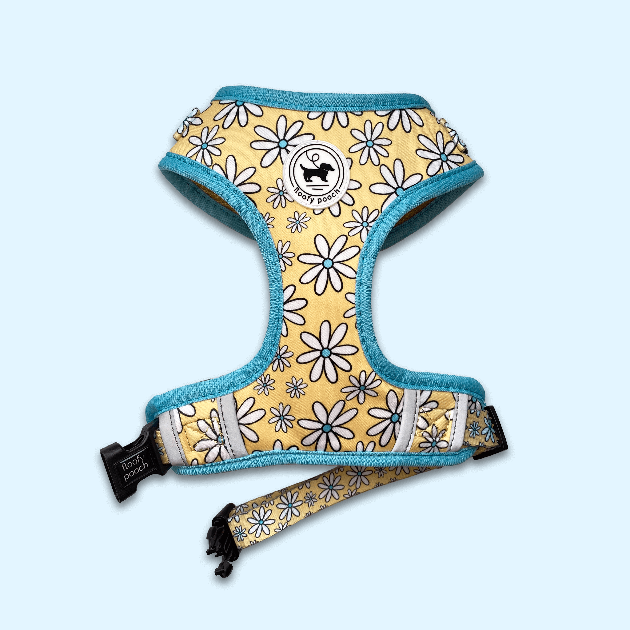 Dog Harness Canada Yellow Daisy Pattern